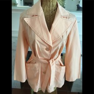 Vintage 70's Dagger Collar Belted Jacket